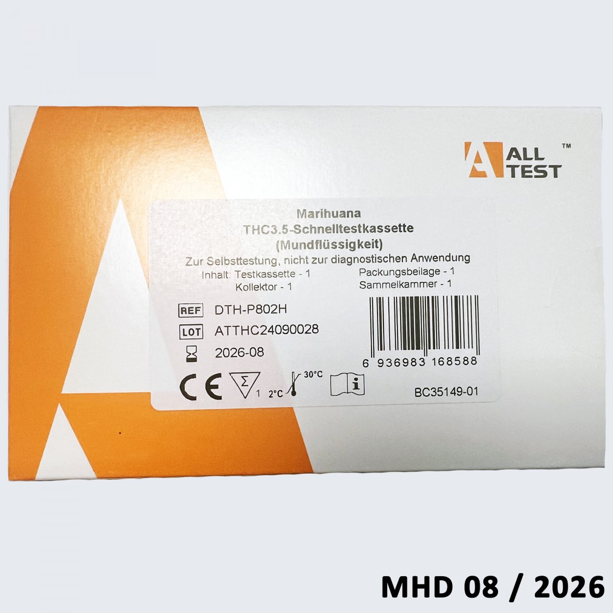 1x Cannabis Drogenschnelltest 3,5 ng/ml - THC...