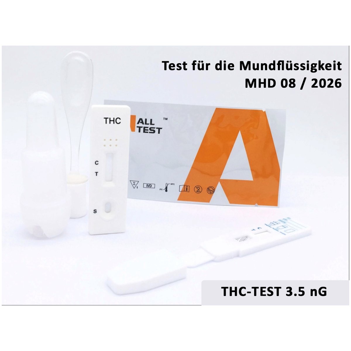 5x Cannabis Drogenschnelltest 3,5 ng/ml - THC...