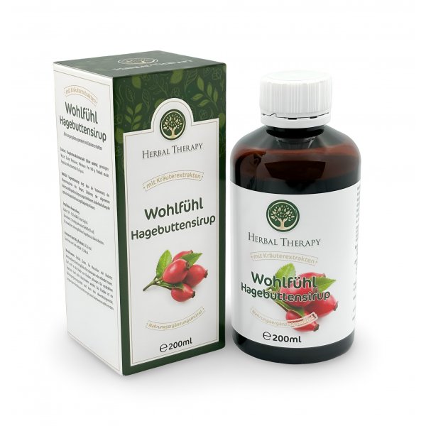 Wohlfühl Hagebuttensirup zur Stärkung von Körper und Geist für mehr Vitalität