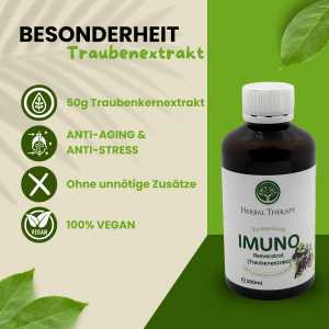 Traubenkernextrakt, Resveratrol - Kräuter Sirup für Herzkreislaufsystem, 200ml