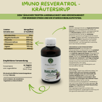 Traubenkernextrakt, Resveratrol - Kräuter Sirup für Herzkreislaufsystem, 200ml