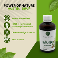 Hustensaft für Lunge & Schleimhäute, Kräutersirup gegen Hustenreiz, 200ml