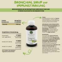 Hustensaft, Hustensirup gegen Hustenreiz, - Kräutersirup, Vegan, 200ml