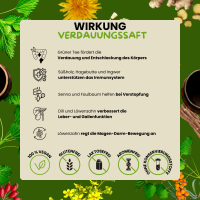 Wohlfühl Sirup mit Kräuterextrakten für Ihre Verdauung, bei Magenbeschwerden