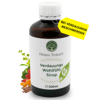 Wohlfühl Sirup mit Kräuterextrakten für Ihre Verdauung, bei Magenbeschwerden