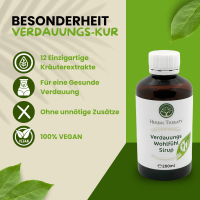 Wohlfühl Sirup mit Kräuterextrakten für Ihre Verdauung, bei Magenbeschwerden